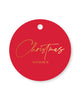 Gift Tag Christmas Wishes Red Gold - 20/pack