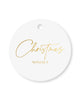 Gift Tag Christmas Wishes Gold - 20/pack