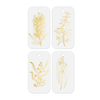 Gift Tag Botanical 4 White - 20/pack