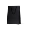 Laminated Matte Michelle Black Paper Bag - 100/ctn