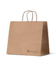 Brown Kraft Printed Paper Takeaway Large