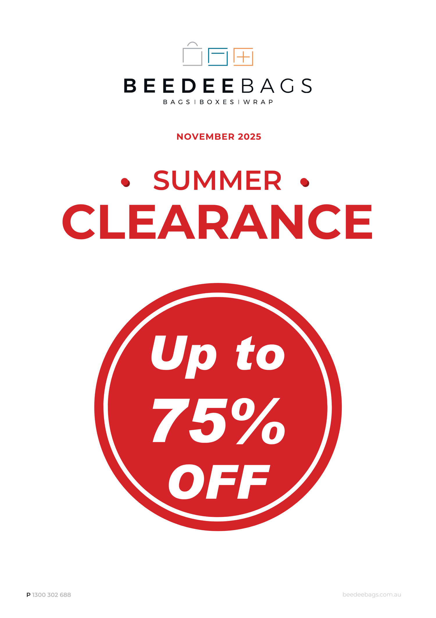 <h2><strong>Bee Dee Bags Summer Clearance Retail</strong> Catalogue 2025</h2>
