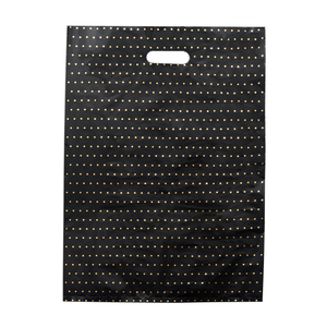 Black Bag/Gold Dots HDPE - Large - 500/ctn