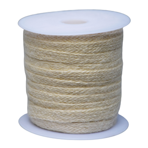 Woven Jute 10mm X 25mtrs Off White