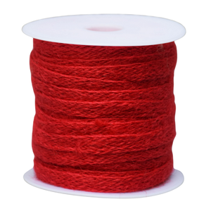 Woven Jute 10mm X 25mtrs Red