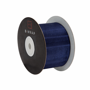 Cut Edge Organza 50mm X 50mtrs Navy