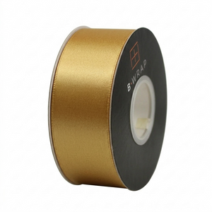 38mm Gold Double Sided Satin