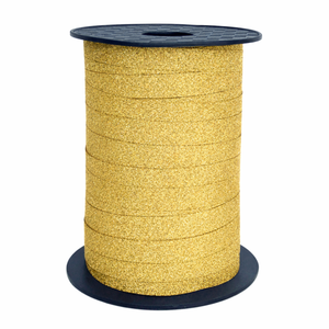 Glitter Curling Ribbon 10mm X 100m Gold