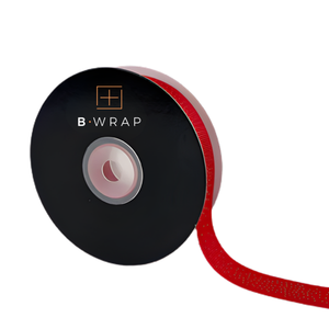 Grosgrain Gold Dots Red 20mm X 20mtrs