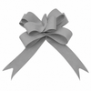 Matte Pull Bows 19mm X 100 Pieces Silver