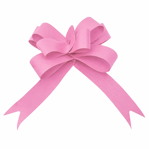 Matte Pull Bows 19mm X 100 Pieces Pink