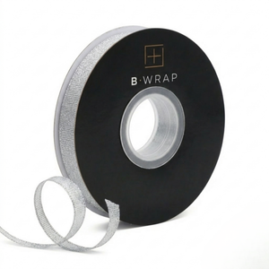 6mm Silver Metallic Taffeta