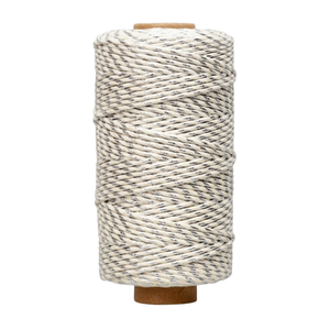 Metallic Twist Twine 1.5mm X 100mtrs White/Silver