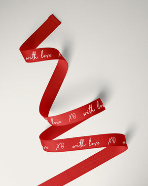 love valentines day printed ribbon, grosgrain printed ribbon for valentines day