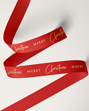 16 mm grosgrain printed christmas ribbon