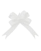 Matte Pull Bows 19mm X 100 Pieces White