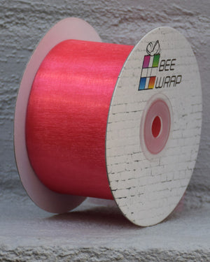 Peach 50mm Cut edge Organza