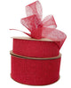 Cotton Raw Mesh Wide 65mm X 20m Red