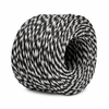 Two Tone Paper Twine 2mm x 100mtrs Blk/Whi