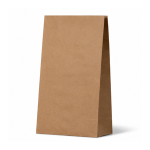 Flat Bottom Large Paper Satchel Bag - 500/ctn