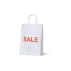 White Kraft Small Paper Bag with Sale Printing-250
