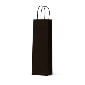 Black Kraft Single Wine Bag - 100/ctn