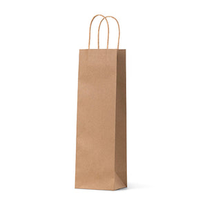 Brown Kraft Single Wine Bag