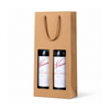Brown Kraft Window Double Wine Bag - 100/ctn