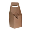 Wine Box Carrier 4 Btl Natural Kraft 184x184x305mm