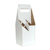 Wine Box Carrier 4 Btl White 184x184x305mm