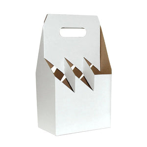 Wine Bottle Carrier 6 Btl White