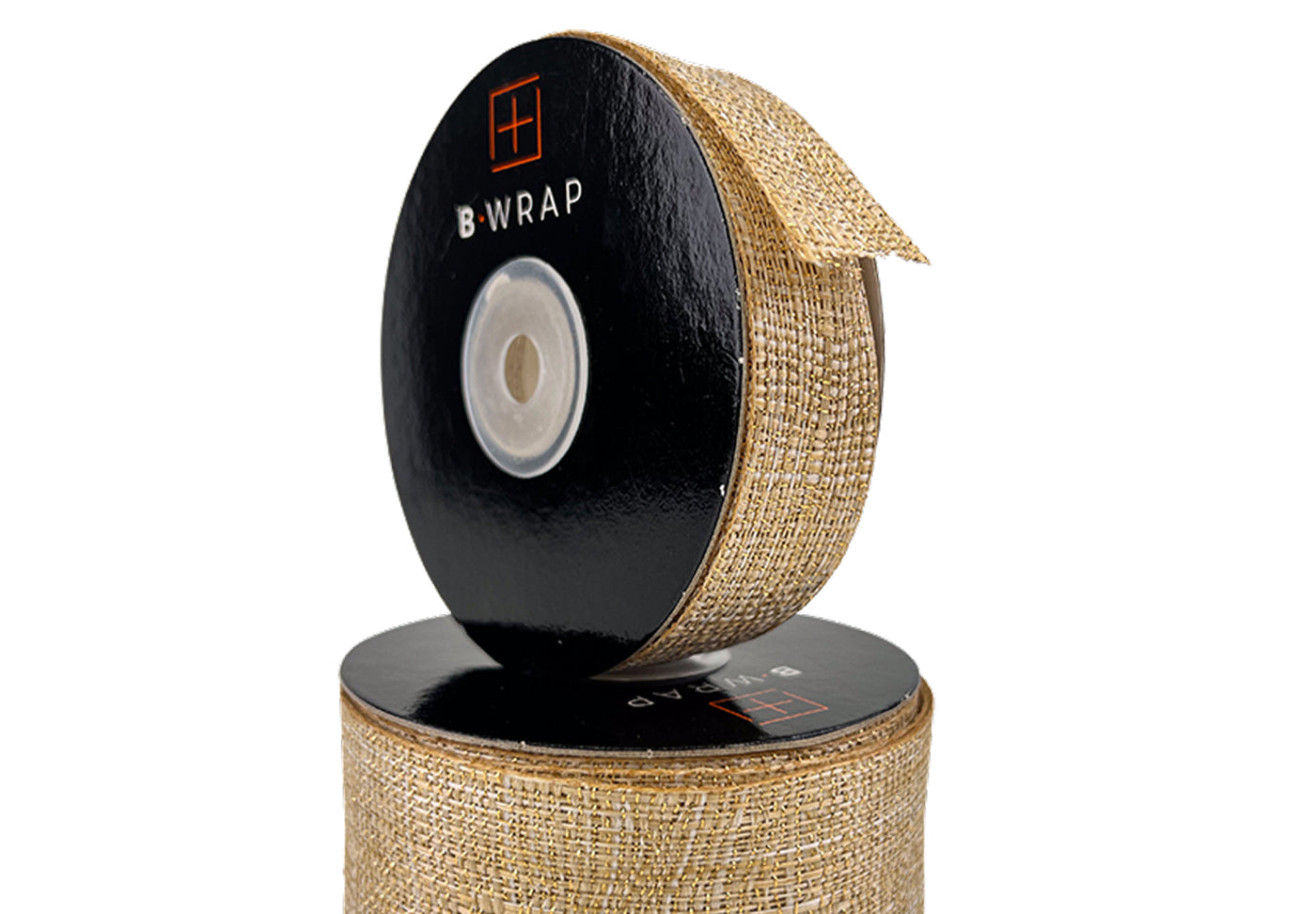 Woven Cut Edge Natural Gold Ribbon
