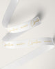 16mm Merry Christmas Grosgrain Gold on White