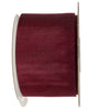 Cut Edge Organza 50mm X 50mtrs Burgundy