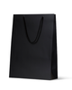 Laminated Matte Michelle Black Paper Bag - 100/ctn