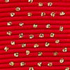 Grosgrain Gold Dots Red 20mm X 20mtrs