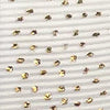 Grosgrain Gold Dots White 20mm X 20mtrs