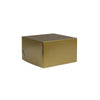 2 Piece Gift Box Gold 203x203x152mm  - 100/ctn