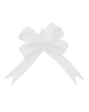 Matte Pull Bows 19mm X 100 Pieces White