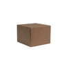 2 Piece Gift Box Natural Kraft 254x254x127mm 50/cn