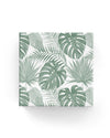 60cm Tropical Leaves on Matte Wrap Green